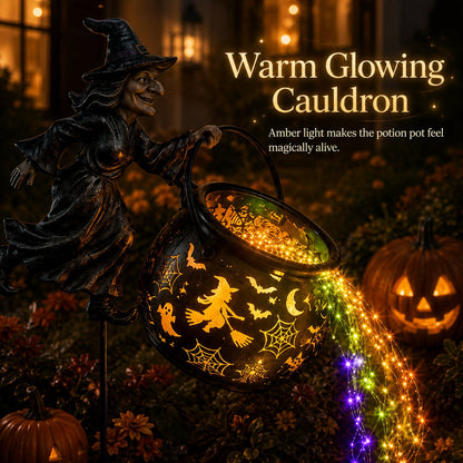 🔥Last Day 51% OFF🎃Halloween Witch Cauldron Garden Light