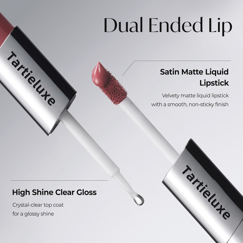 Perfect Twin Lip — Lápiz labial líquido de doble punta con color mate aterciopelado y brillo deslumbrante