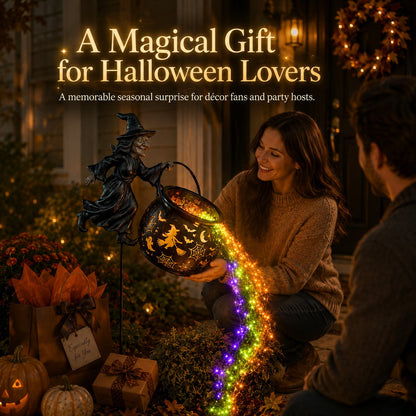 🔥Last Day 51% OFF🎃Halloween Witch Cauldron Garden Light