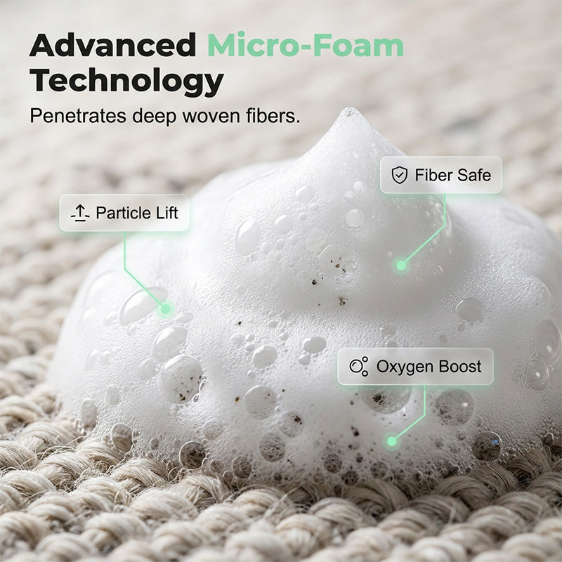 ⏳ Oferta por tiempo limitado ⏰ Espuma de limpieza en seco para alfombras – Elimina manchas al instante, sin dejar residuos húmedos. La microespuma avanzada penetra en profundidad: ¡solo aplica espuma y limpia! 🏠💨