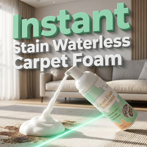 ⏳ Oferta por tiempo limitado ⏰ Espuma de limpieza en seco para alfombras – Elimina manchas al instante, sin dejar residuos húmedos. La microespuma avanzada penetra en profundidad: ¡solo aplica espuma y limpia! 🏠💨